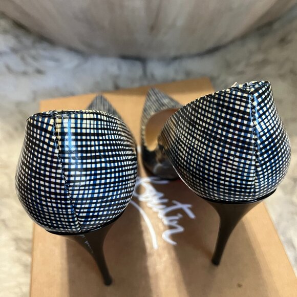 Christiabn Louboutin So Kate 120 mm patent navy/black heals, size 38.5 - Picture 4 of 6